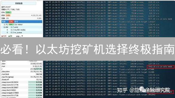 必看！以太坊挖矿机选择终极指南：选对躺赚！
