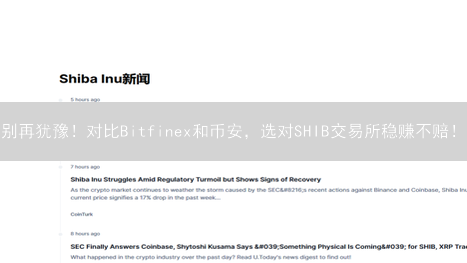 别再犹豫！对比Bitfinex和币安，选对SHIB交易所稳赚不赔！